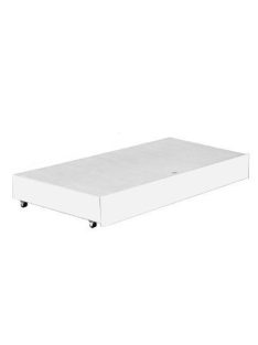Klups ágyneműtartó 60x120-as kiságyhoz - fehér (bialy)