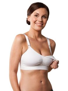   Carriwell Varrásnélküli szoptatós melltartó I./S - fehér   - BOMBA ÁR!