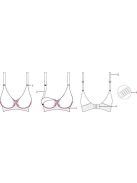 Carriwell Varrásnélküli gélmerevítős szoptatós melltartó XL - fehér