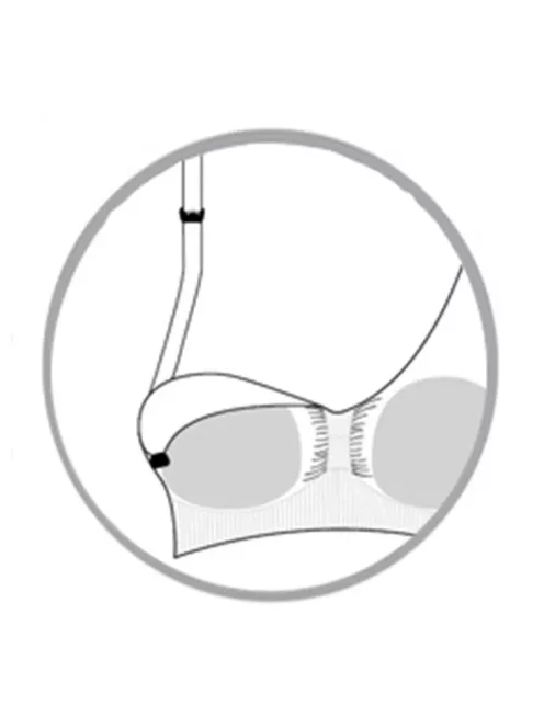 Carriwell Varrásnélküli betétes szoptatós melltartó S - fehér