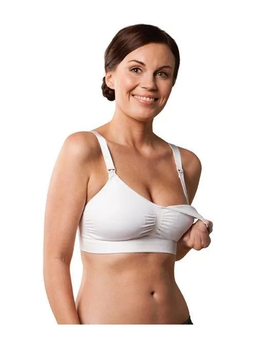 Carriwell Varrásnélküli betétes szoptatós melltartó XL - fehér  - BOMBA ÁR!