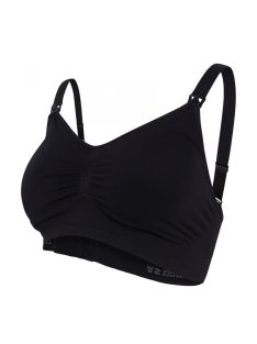   Carriwell Varrásnélküli betétes szoptatós melltartó M - fekete