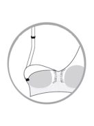 Carriwell Varrásnélküli betétes szoptatós melltartó L - fekete