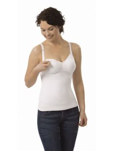 Carriwell Hasleszorító szoptatós top S - fehér