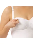 Carriwell Hasleszorító szoptatós top S - fehér