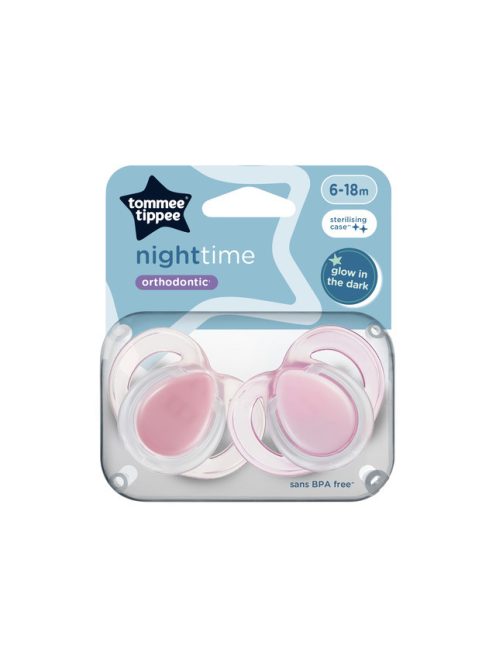 Tommee Tippee Night játszócumi 6-18 hó 2 db