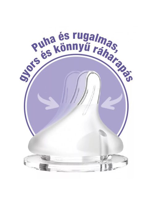 Lansinoh lassú folyású etetőcumi 2db