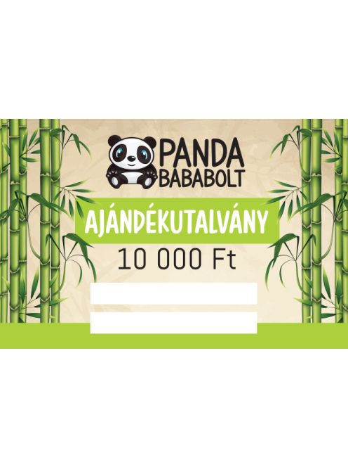 Panda online ajándékutalvány 10 000 Ft értékben