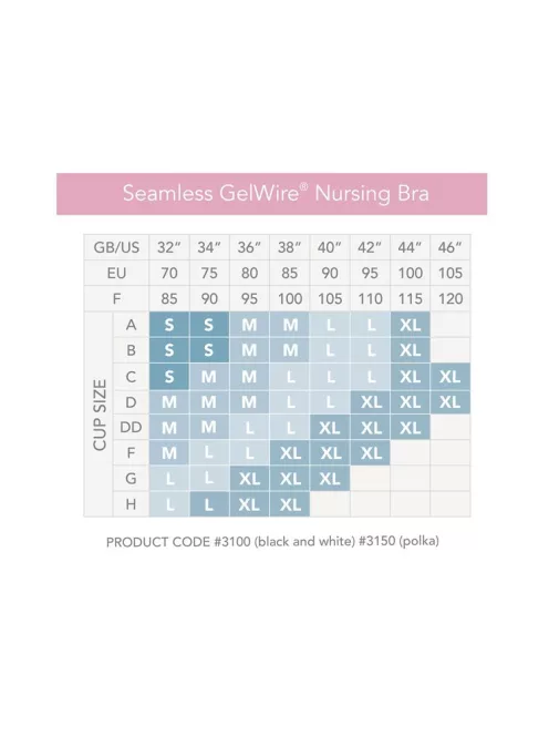 Carriwell Varrásnélküli gélmerevítős szoptatós melltartó M - fekete