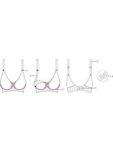   Carriwell Varrásnélküli gélmerevítős szoptatós melltartó XL- fekete