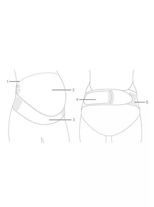 Carriwell Állítható hastartópánt S/ M - fehér