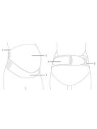 Carriwell Állítható hastartópánt S/ M - fekete