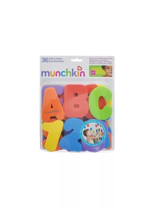 Munchkin Tanuló betűk és számok fürdéshez