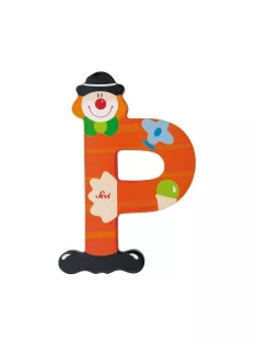 Sevi fa betűk - P - piros Bohóc