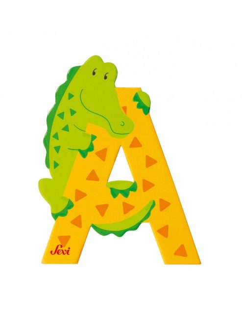 Sevi fa betűk - A - Aligátor sárga