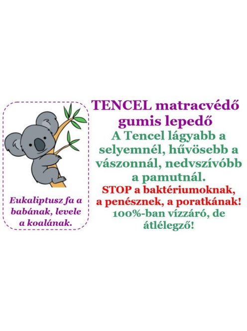 Clevamama tencel matracvédő gumis lepedő 70*140 - BOMBA ÁR!