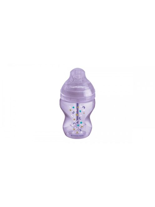 Tommee Tippee Közelebb a természeteshez BPA-mentes cumisüveg 260ml színes kék