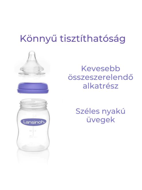 Lansinoh 160ml üveg cumisüveg