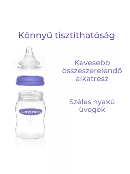 Lansinoh 160ml üveg cumisüveg