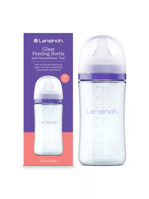 Lansinoh 240ml üveg cumisüveg