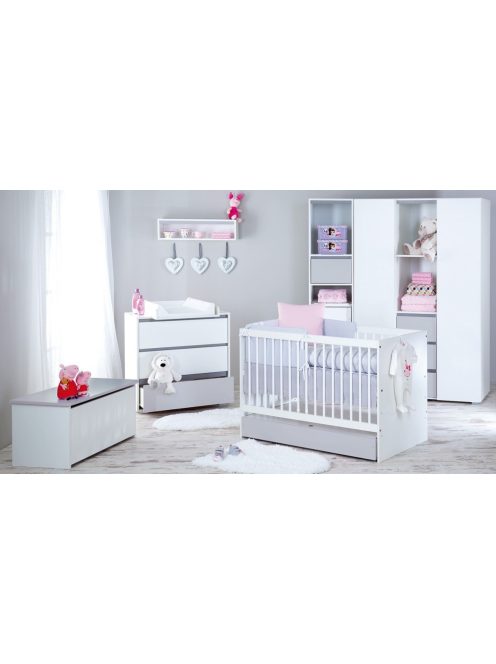 Little Sky Dalia komód - fehér & szürke