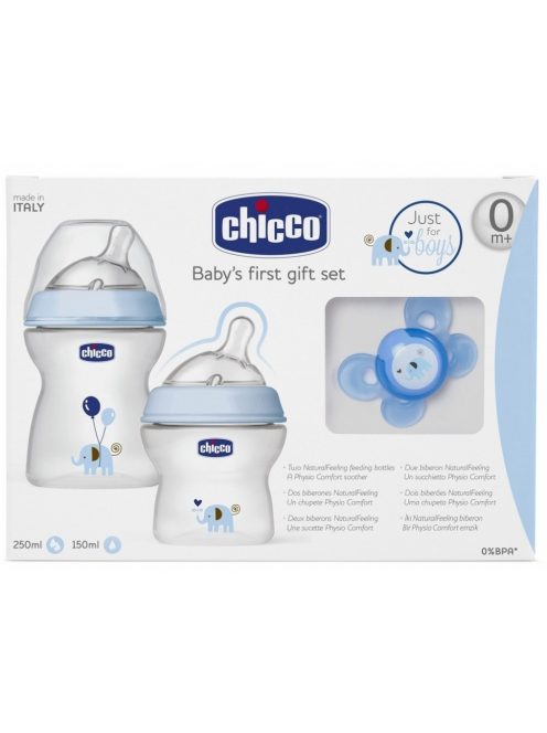 Chicco NaturalFeeling ajándék szett - Kék