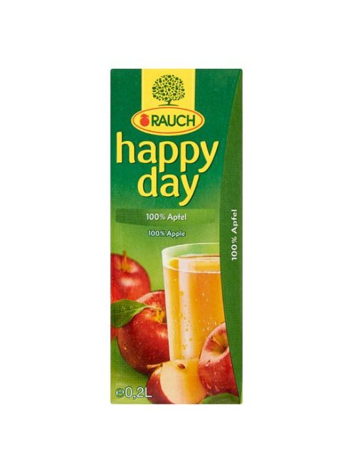 Happy Day 100% almalé szívószálas 0,2L