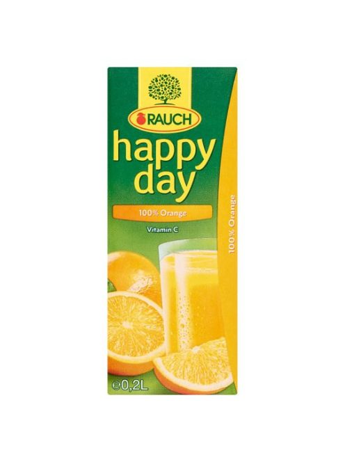 Happy Day 100% narancslé szívószálas 0,2L