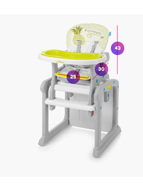 Baby Design Candy 2 az 1-ben multifunkciós etetőszék - 09 Beige