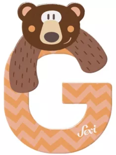 Sevi fa betűk - G - Grizzli narancs