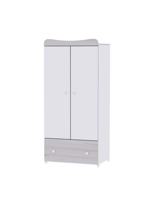 Lorelli Exclusive szekrény - White & Light Oak / Fehér & Világos Tölgy