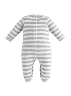 iDO szürke/kék csíkos rugdalózó 9 - BOMBA ÁR!