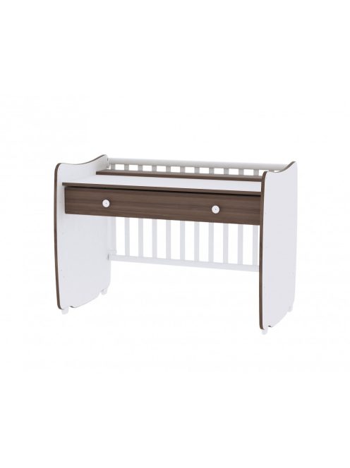 Lorelli Dream kiságy 60x120 - White & Light Oak / Fehér & Világos tölgy