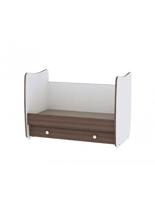 Lorelli Dream kiságy 60x120 - White & Light Oak / Fehér & Világos tölgy