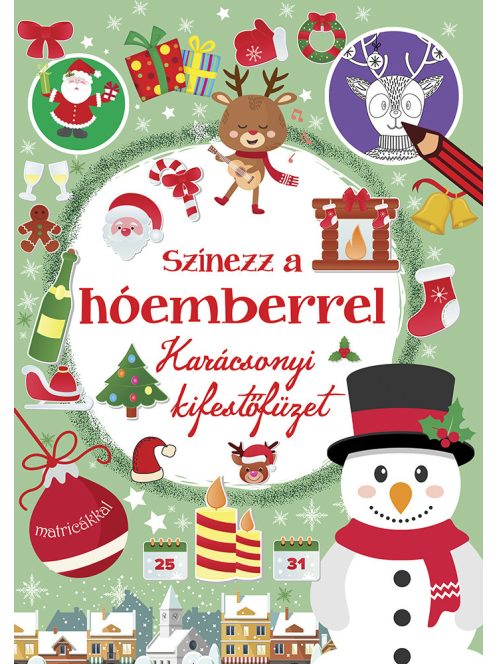 Napraforgó Színezz a hóemberrel