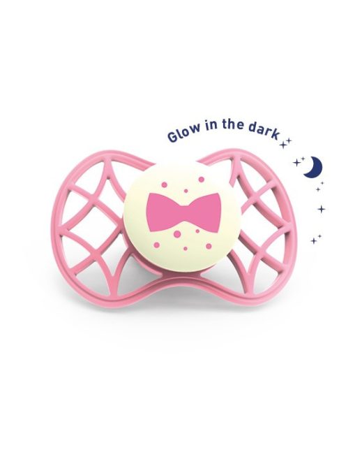 Nuvita Air.55 Cool! éjszakai cumi védőkupakkal 6hó+ - Glow Flamingo - 7085