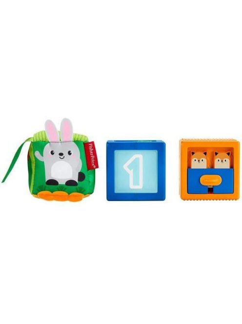 Fisher Price Változatos anyagok állatos kocka