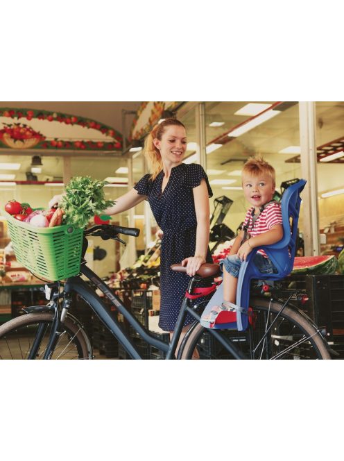 Bellelli Plaza műanyag bicikli kosár - zöld