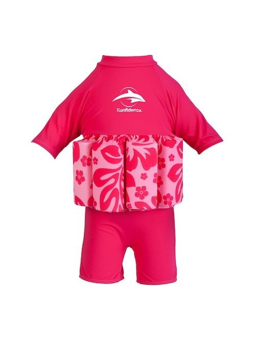 Konfidence Floatsuit úszóruha Pink Hibiscus 1-2év