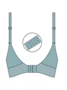 Carriwell Gélmerevítős betétes szoptatós melltartó L - fehér