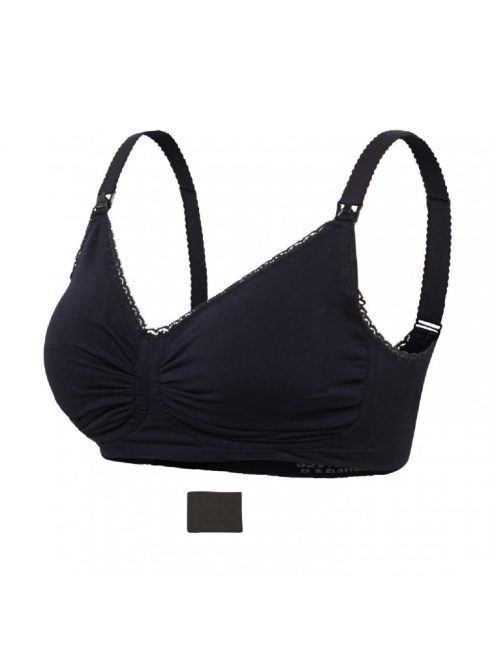 Carriwell Gélmerevítős betétes szoptatós melltartó L - fekete