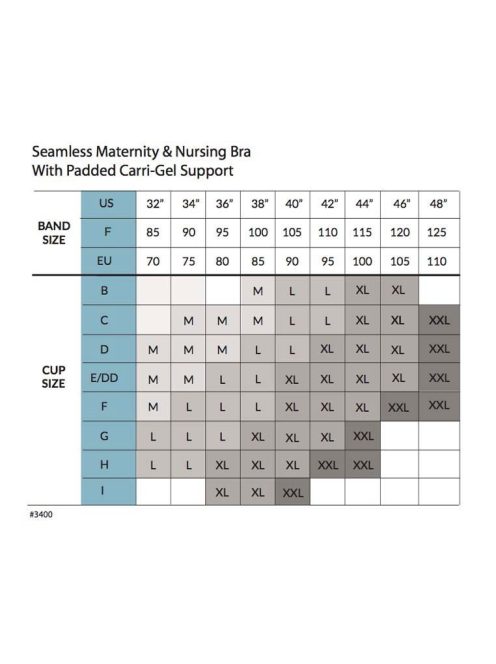 Carriwell Gélmerevítős betétes szoptatós melltartó XXL - fekete