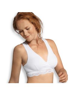   Carriwell Csipkés szoptatós melltartó organikus S - fehér