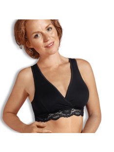   Carriwell Csipkés szoptatós melltartó organikus S - fekete