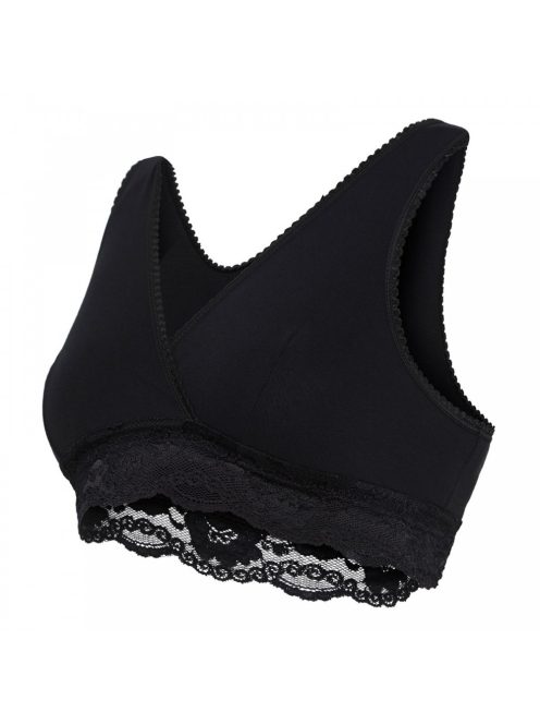 Carriwell Csipkés szoptatós melltartó organikus S - fekete