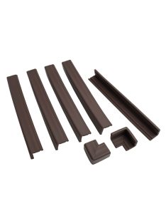   Prince Lionheart fireplaceGUARD kandalló élvédő + 2db sarokvédő - csokibarna - BOMBA ÁR!