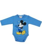 Asti Disney Mickey hosszú ujjú baba body kék 68
