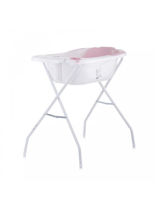 Chipolino Vela kád babatartóval és leeresztő dugóval 87cm - Pink (1/2)
