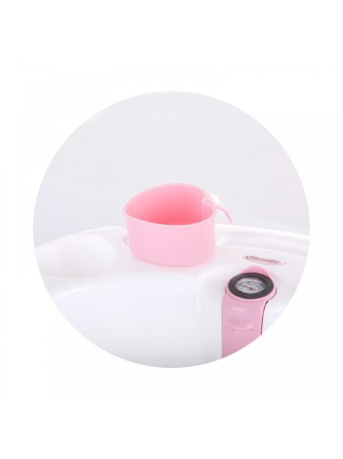 Chipolino Vela kád babatartóval és leeresztő dugóval 87cm - Pink (1/2)