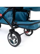Wapiti Wagon 2 személyes strandkocsi kosárral és kihajtható lábtérrel - sötét türkiz